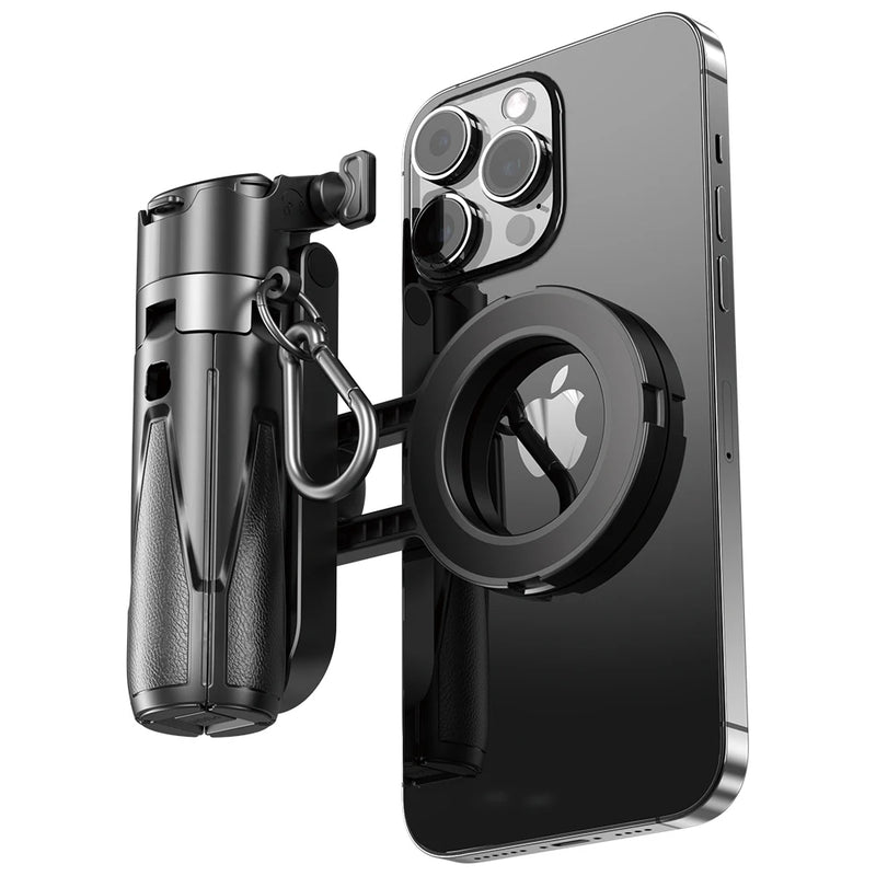 Tripé magnético para selfies com suporte extensível para celular MagSafe iPhone 16 15 14 13 12 XIAOMI SAMSUNG