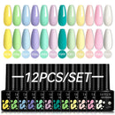 LILYCUTE 10Pcs/set Gel Unha Polonês