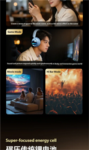 Acer OHR712 Wireless Bluetooth 6.0 Headphones Foldable Over-Ear Headsets with 360° Spatial Sound Effect for Travel Home Office