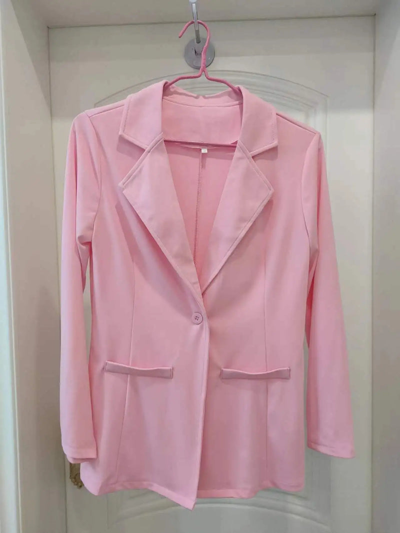 Conjunto feminino verão 2025 Blazer e short curto mais cinto