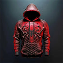 Moletons de Moda Masculina com padrão Spiderman 3D