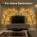 Ramo de luzes rattan alimentado por usb. Decoração de natal