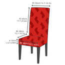 Capa de cadeira de sala de jantar antiderrapante em spandex, removível e fácil de limpar, ideal para banquetes e casamentos.