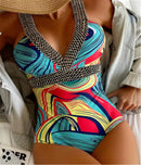 Maiô estampado swinsuit