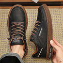 Sapato masculino de cano curto, estilo coreano