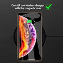 Capa temperada magnética Privacy Metal para iphone 15 14 13 12  e 11 Pro Max
