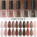 LILYCUTE 10Pcs/set Gel Unha Polonês