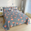 Lençol Estampado Floral — Cama Solteiro, Casal e Queen