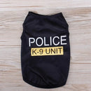 Pet Dog Clother for Small Dogs Polyester Cat Vest Pet Clothing with Warning Pattern for Chihuahua Bulldogs Puppy Costume T-shirt