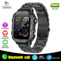 Novo xiaomi militar relógio inteligente masculino ip67 3atm esportes ao ar livre rastreador de fitness 
monitor saúde 1.44 Polegada chamada bluetooth smartwatch