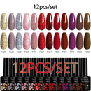 LILYCUTE 10Pcs/set Gel Unha Polonês