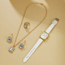 Kit relógio feminino com 1/5/6 pçs