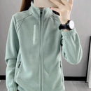 Jaqueta Feminina Fleece Espessada com Capuz | Outono Inverno