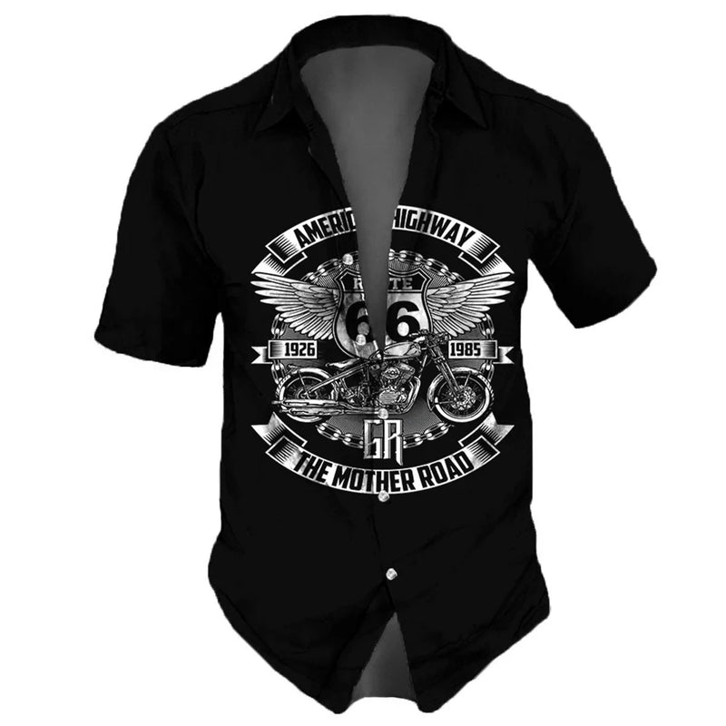 Camisa estampada Street Wear  masculina