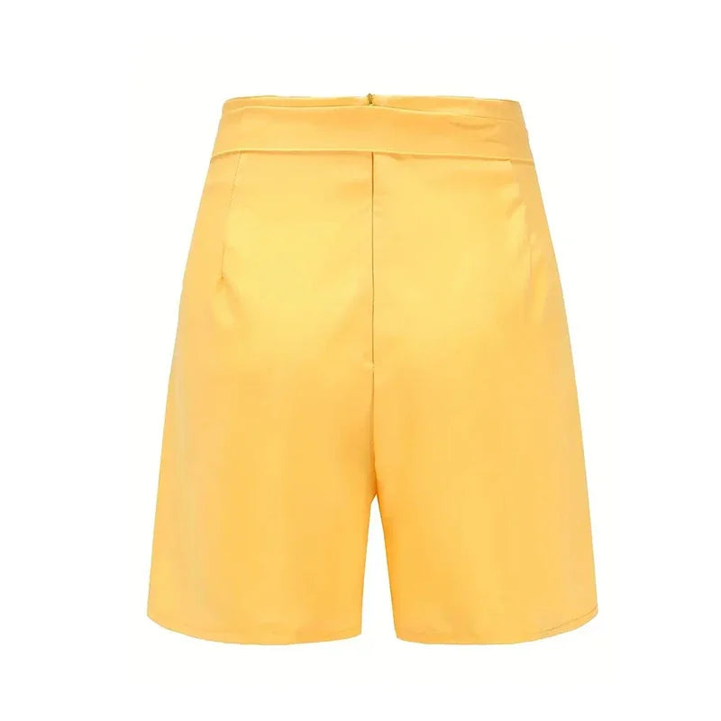 Shorts de cintura alta Y2K Roupas femininas: