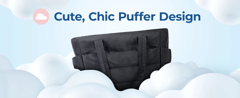 BAGSMART, Bolsa feminina Puffy. Ideal para o dia a dia.
