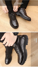 Bota masculina de inverno com forro