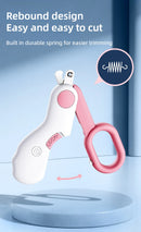 Cortador de unhas para cães e gatos com LED de segurança