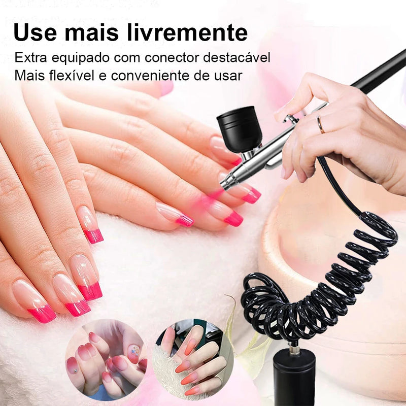 Airbrush para unhas portátil