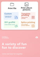 Câmera digital para crianças impressão térmica instantânea.
 Foto vídeo com cartão de memória 32G crianças 1080P HD