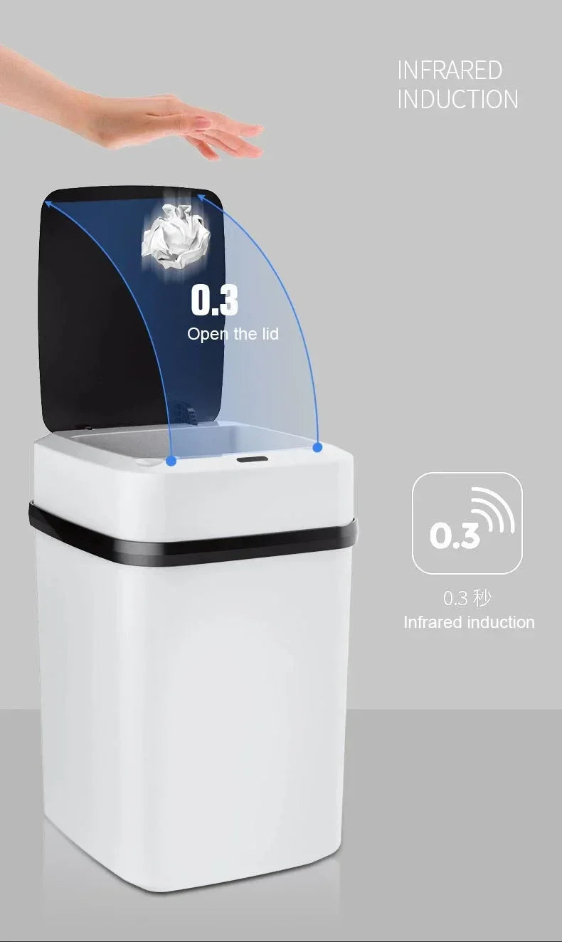 Lixeira Inteligente com sensor Smart Trash. Capacidade 13L