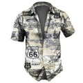 Camisa estampada Street Wear  masculina