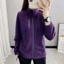 Jaqueta Feminina Fleece Espessada com Capuz | Outono Inverno