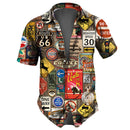 Camisa estampada Street Wear  masculina