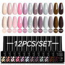 LILYCUTE 10Pcs/set Gel Unha Polonês