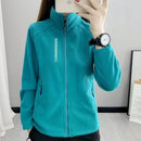 Jaqueta Feminina Fleece Espessada com Capuz | Outono Inverno