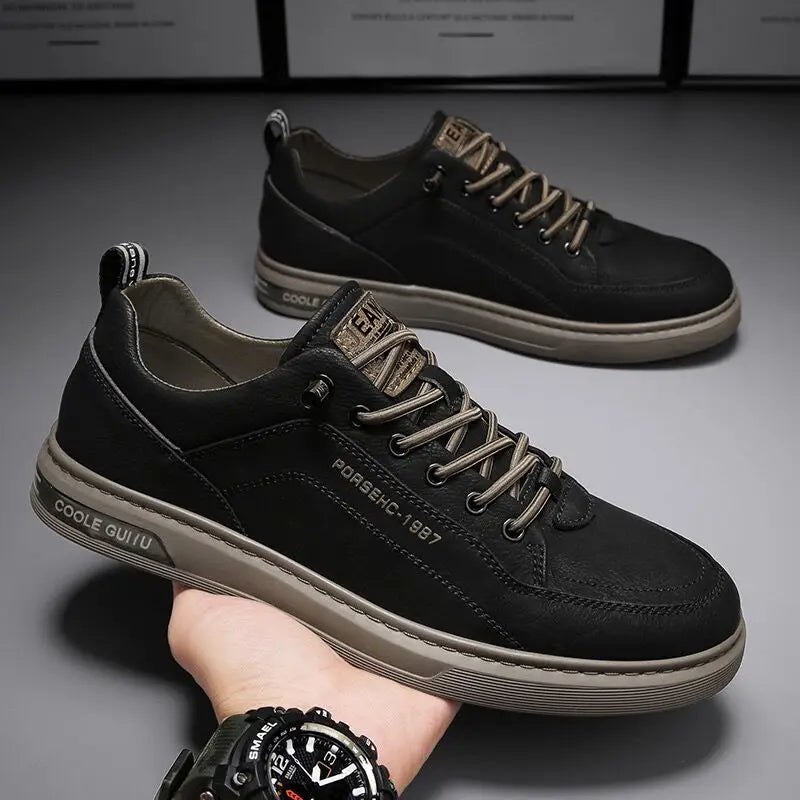 Sapatos de couro masculinos