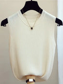 Blusa pulôver feminino sem manga