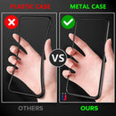 Capa temperada magnética Privacy Metal para iphone 15 14 13 12  e 11 Pro Max