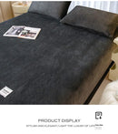 Lençol de pelúcia , capa de colchão elástica