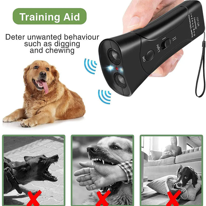 Ultrasonic Dog Chaser Pare ataques agressivos de animais  Ferramentas de treinamento para cães de estimação