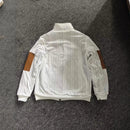 Jaqueta masculina Color Block Fleece com zíper