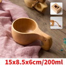 Caneca de madeira minimalista estilo medieval. Vários modelos.