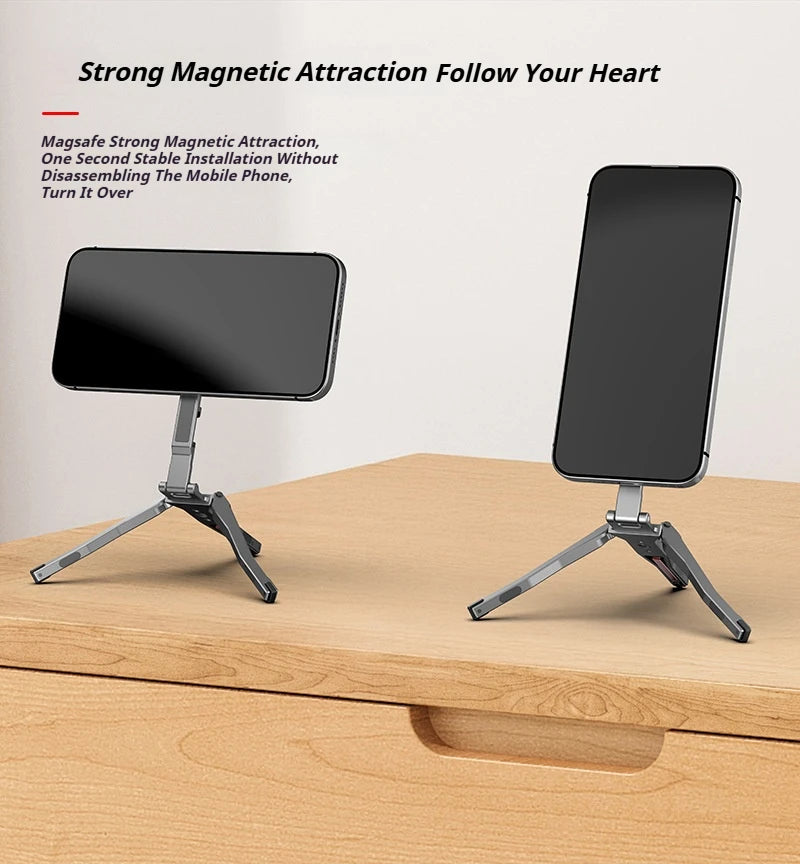 Tripod magnético de alumínio para IPHONE