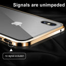 Capa temperada magnética Privacy Metal para iphone 15 14 13 12  e 11 Pro Max