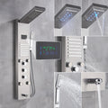 Painel de Chuveiro LED Luxo com Display de Temperatura – Aço Inox Premium