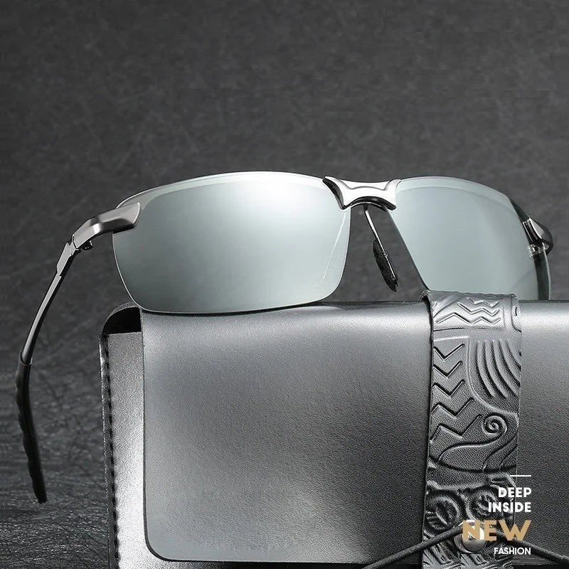 Óculos fotocromático masculino Night Vision. visão diurna e noturna, óculos UV400, condução e pesca