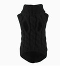 Solid Color Twist Knit Dog Sweater Warm Comfortable Pet Apparel For Cold Weather