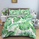 Kit capa de edredom 3D tropical