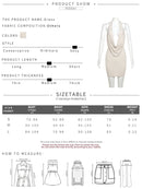Vestido curto feminino Nibber Diamond , cor sólida, com decote em V profundo e sem alças, moda streetwear.