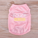 Pet Dog Clother for Small Dogs Polyester Cat Vest Pet Clothing with Warning Pattern for Chihuahua Bulldogs Puppy Costume T-shirt