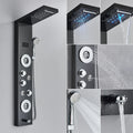 Painel de Chuveiro LED Luxo com Display de Temperatura – Aço Inox Premium