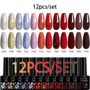 LILYCUTE 10Pcs/set Gel Unha Polonês