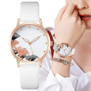 Relógio feminino casual com estampa