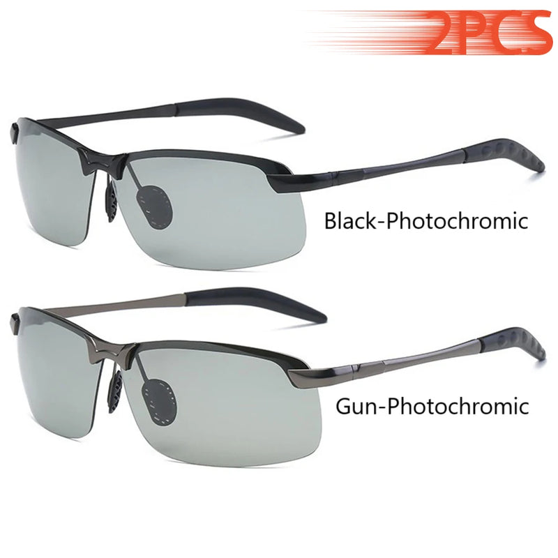 Óculos fotocromático masculino Night Vision. visão diurna e noturna, óculos UV400, condução e pesca