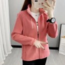 Jaqueta Feminina Fleece Espessada com Capuz | Outono Inverno